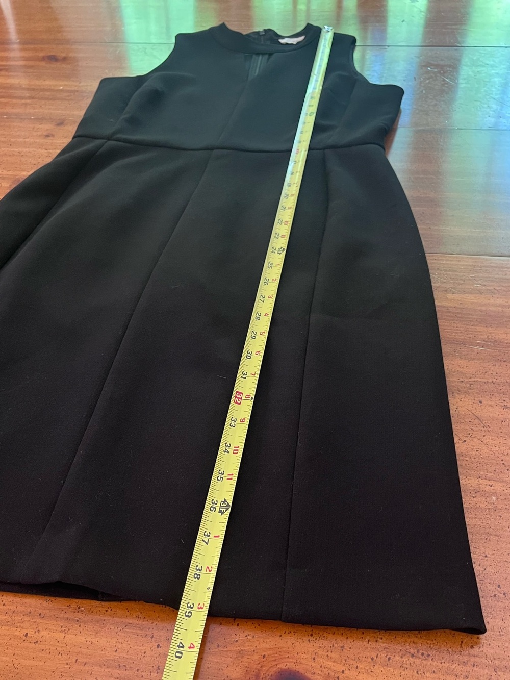 LOFT Sleeveless Black Keyhole Sheath Dress Size 8 - Picture 8 of 10